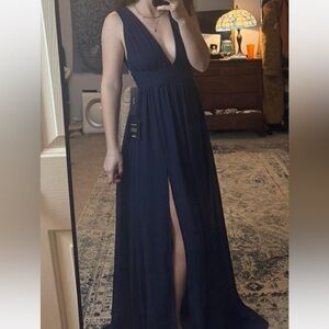 Lulu's Deep Navy formal gown